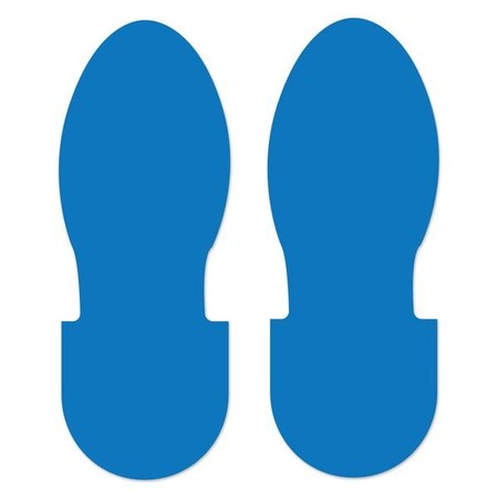 Ergomat 9.5inx3.5in DuraStripe Xtreme Boot Steps Light Blue, 30PK DSX-BOOT9.5-LB-KIT